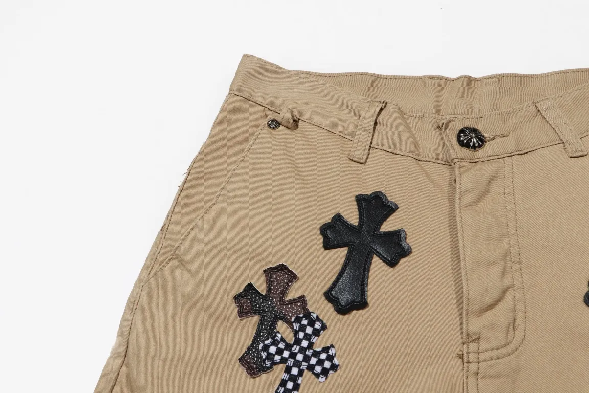 ［Premium］ K 020 【 】Chrome Hearts/ Chrome Hearts New Arrival ， 、 ， 。Mattyboy Same Style， Khaki 。 Retro ， 。 ， ， 。 Khaki ， 。Chrome Hearts Khaki chino ， ， 40 ， ，W 34 ， 。 ， 。 Color：Khaki Size：28 30 32 34 Sizes-xl In Stock Size 9